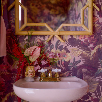 Mid-Century Glam Bathrooms
