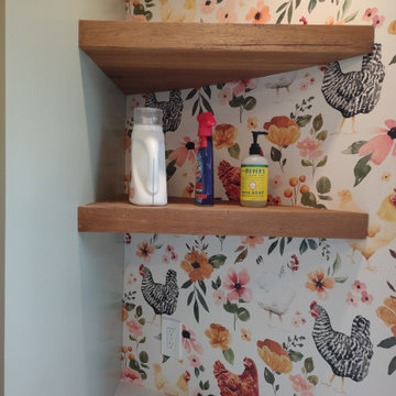 Cheeky wallpaper powder/laundry room