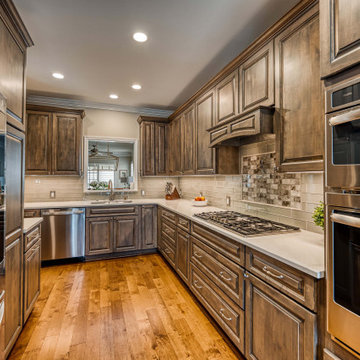 Earthy and Warm Lorton Kitchen and Basement