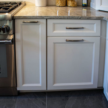 Custom White and Wood Contemporary Kitchen
