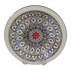 Le Souk Ceramique - Large Stoneware Serving Bowl Tabarka Design - Serving And Salad Bowls