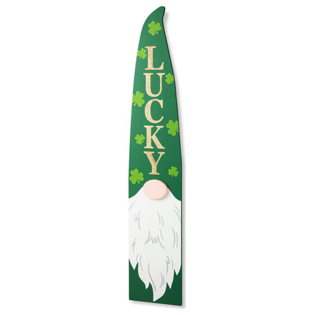 42"H St. Patrick's Wooden Gonme Porch Decor