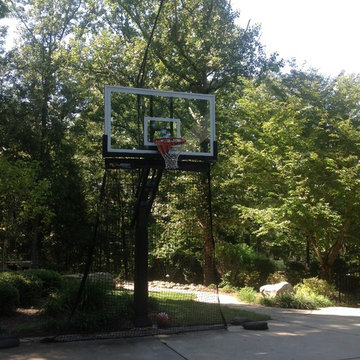 David E's Pro Dunk Platinum Basketball System on a 28x31 in Harrisburg, NC