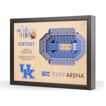 NCAA Kentucky Wildcats 25 Layer Stadiumviews 3D Wall Art