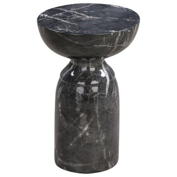 Marble Finish Concrete Side Table, Belen Kox