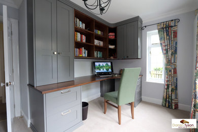 Design ideas for a contemporary home office in Buckinghamshire.