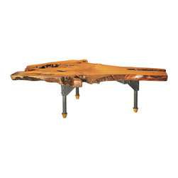 Teak Root Slab Coffee Table - Coffee Tables