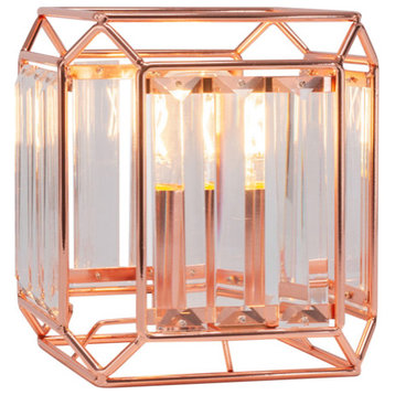 Genesis Accent Table Lamp Shown, Copper, 3 Watt LED Bulb