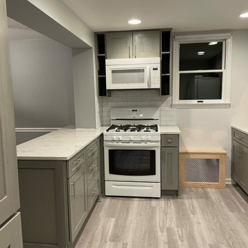 Small Kitchen Converted to Open Layout Kitchen