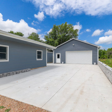 11th Street Detached Garage Build Before/Afters