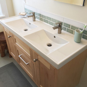 American Four Square Remodel, Shorewood, WI. Master Bathroom.