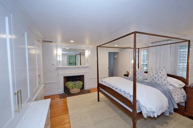 Bedroom - traditional bedroom idea in Boston