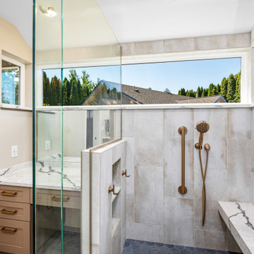 Serenity in Stone: A luxe Bathroom Transformation