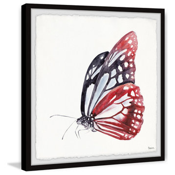 "Big Red Butterfly" Framed Painting Print, 18"x18"