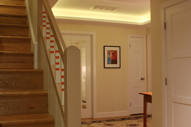 Inspiration for a timeless entryway remodel in Boston