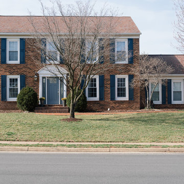 My Houzz: Cheerful Color and Patterns in a Virginia Family Home