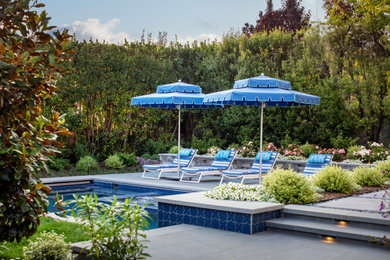 Inspiration for a mediterranean pool remodel in San Francisco