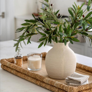 Kitchen – Olive Branches and Quartzite Countertop
