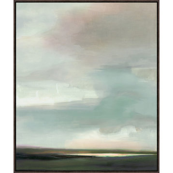 Autumn Sky, 48.25"x57.25", Espresso Natural Wood Gallery Floater