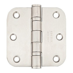 Emtek 3 1/2" x 3 1/2" with 5/8" Radius Corners Heavy Duty Door Hinge - Stainless - Hinges