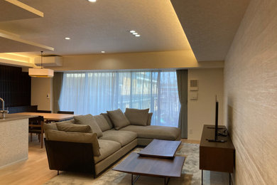 東京23区にある和モダンなおしゃれな住まいの写真