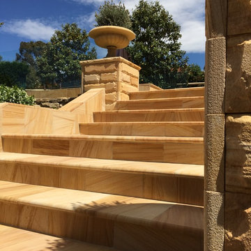 Sculpture by the pool