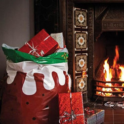 Plum Pudding Trash Bags - Holiday Decorations