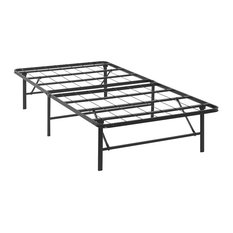 Horizon Twin Stainless Steel Bed Frame, Brown