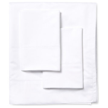 600 Thread Count 100% Long-Staple Cotton Hemstitch Sheet Set, Cal King Sheet Set