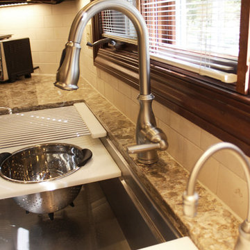 Cambria Nevern Countertops with Galley Workstation ~ Medina, OH