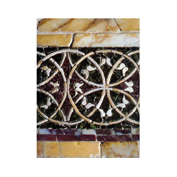 Bathroom stone floor tiles (Mediterranean Style) - Tile