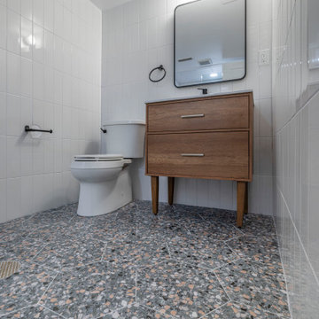 Mid-Century Basement Bathroom Remodeling