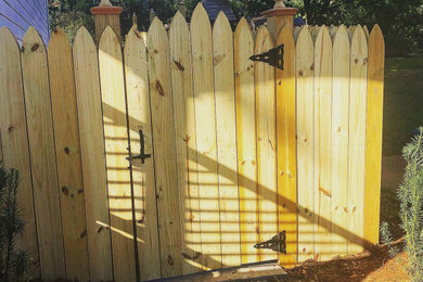 Custom Wooden Stockade Privacy Fence