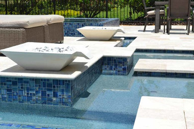 Example of a trendy pool design in Miami