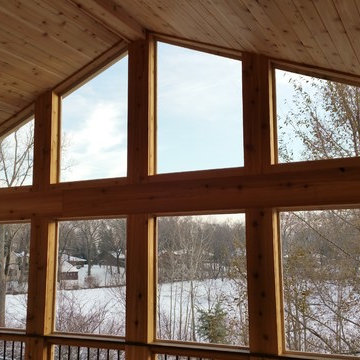 Multi-Level Walk Out Deck with Screen Porch Addition