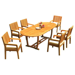 Polywood Vineyard 9 Piece Dining Set Transitional Outdoor Dining Sets By Polywood Houzz