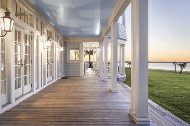 Beach style porch idea in Houston