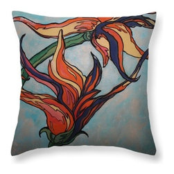 Bird of Paradise - pillow - Decorative Pillows