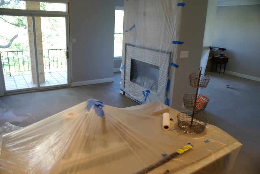 Westlake dark wood floors