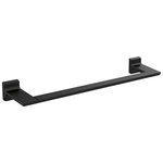 Delta - Delta Pivotal 18" Towel Bar, Matte Black, 79918-BL - The confident slant of the Pivotal Bath Collection makes it a striking addition to a bathroom's contemporary geometry for a look that makes a statement. Complete the look of your bath with this Pivotal 18" Towel Bar. Delta makes installation a breeze for the weekend DIYer by including all mounting hardware and easy-to-understand installation instructions.  Matte Black makes a statement in your space, cultivating a sophisticated air and coordinating flawlessly with most other fixtures and accents. With bright tones, Matte Black is undeniably modern with a strong contrast, but it can complement traditional or transitional spaces just as well when paired against warm neutrals for a rustic feel akin to cast iron.You can install with confidence, knowing that Delta backs its bath hardware with a Lifetime Limited Warranty.