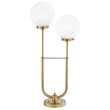 Pacific Coast Madison Park 2-Light Table Lamp, Warm Gold