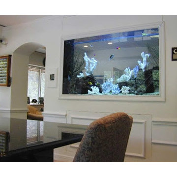 How to make wall aquarium and wall fish tank DIY