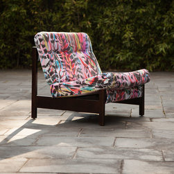'Rita does Jazz' velvet by Sarah Thornton for The Monkey Puzzle Tree - Upholstery Fabric