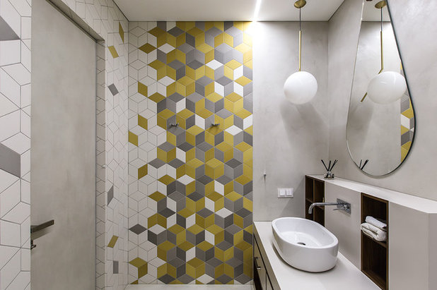 Современный Ванная комната by Nika Vorotyntseva design & architecture bureau