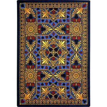 Games People Play, Gaming And Sports Area Rug, Jackpot, 10'9"X13'2", Navy