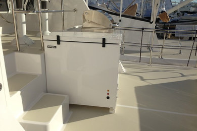 Kadey Krogen Fiberglass Deck Freezer & Fiberglass Dock Storage Boxes