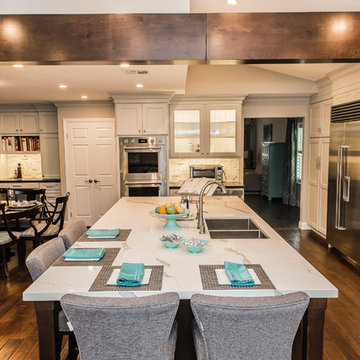 Kitchen & living room addition including an outdoor living space