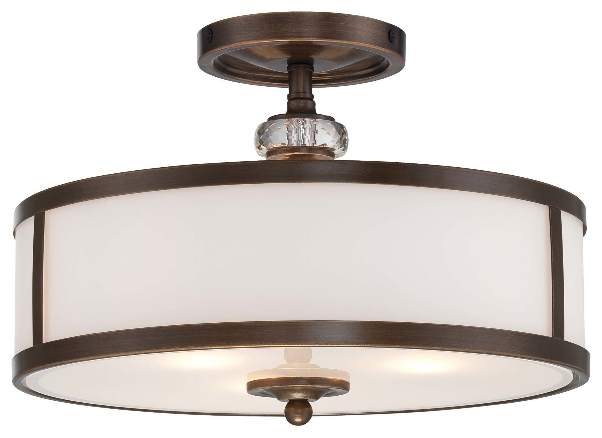Minka Lavery 4942-570 3 Light 15"W Semi-Flush Ceiling Fixture ...