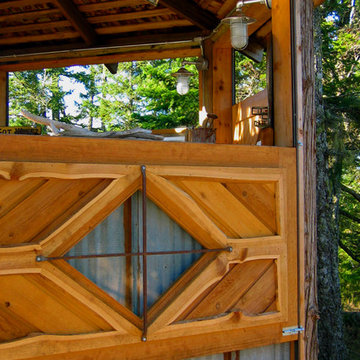 Rustic Outdoor Kitchen Gazebo