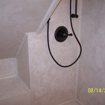 Faust Shower under stairs